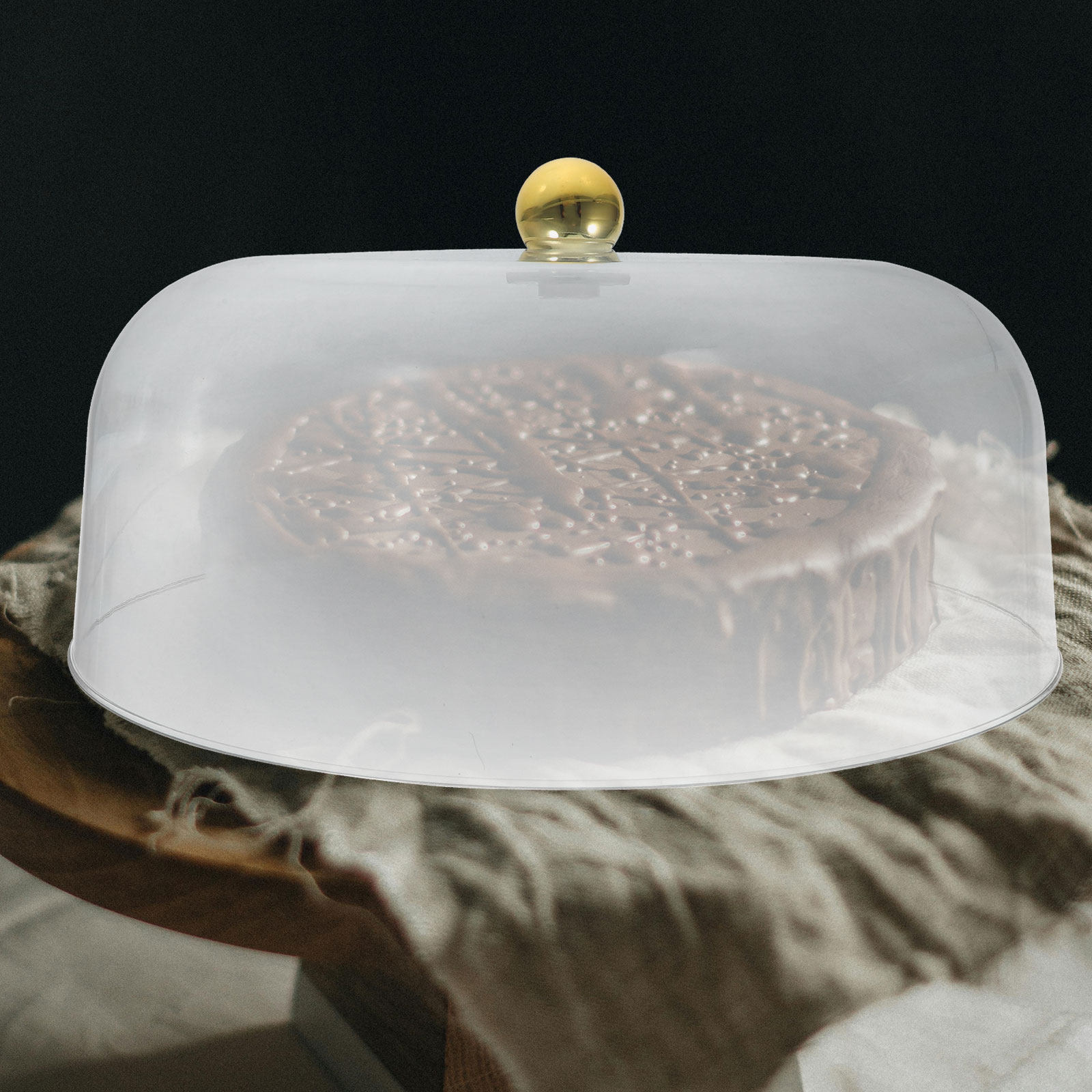 Plastic Dome Clear - Cúpula Transparente para Pastel, Cubierta de
