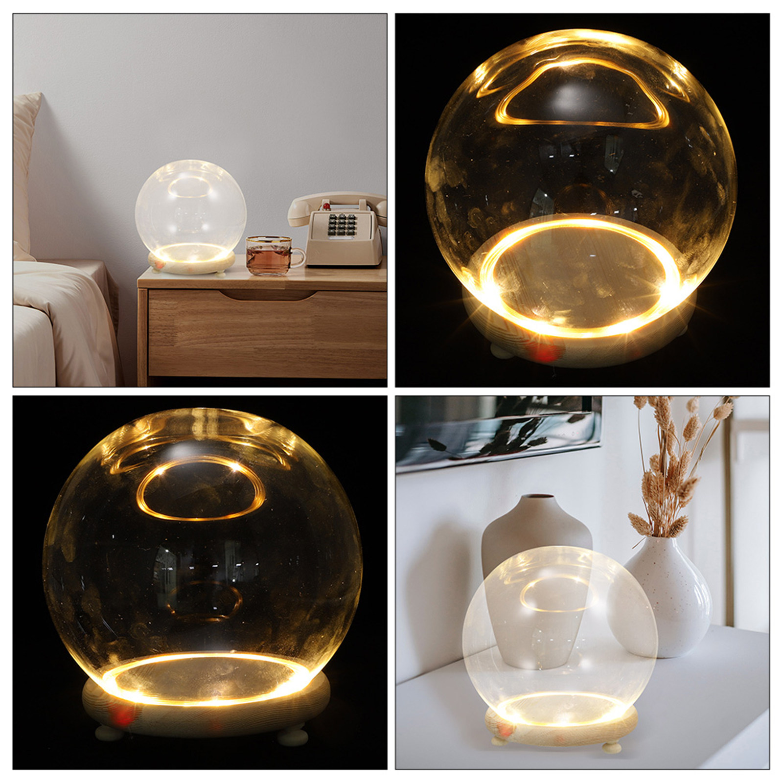 Plastic Dome Clear - Cúpula de Cristal con Base de