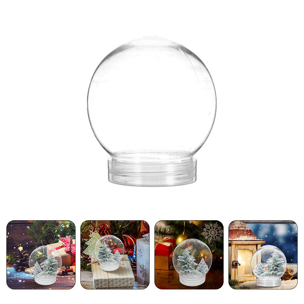 Plastic Dome Clear - 6 unidades de globos de nieve