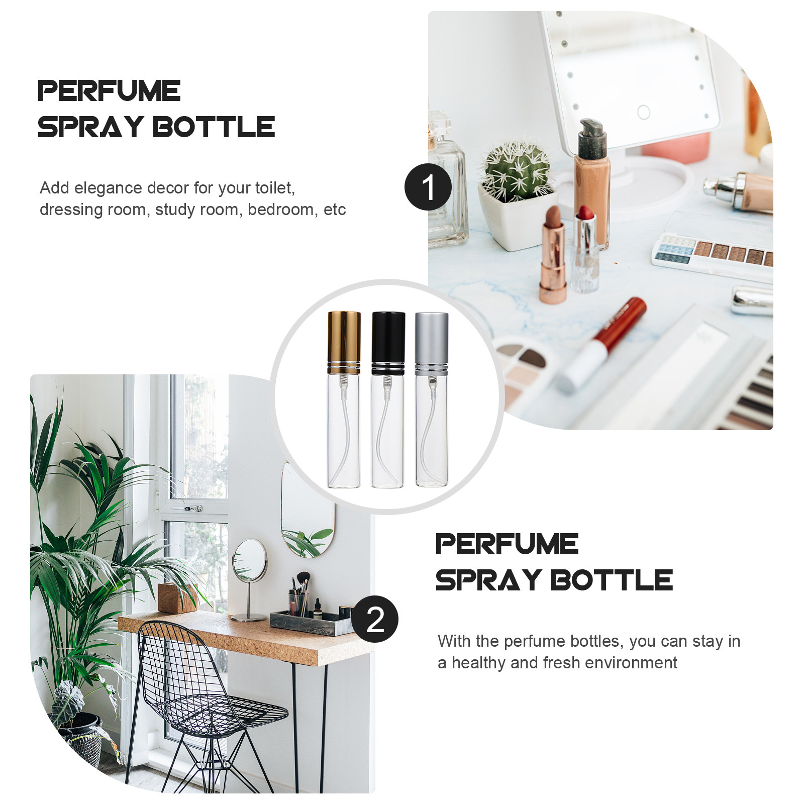 6 unidades de frascos de perfu - Misting Bottle Fine reseña y precio